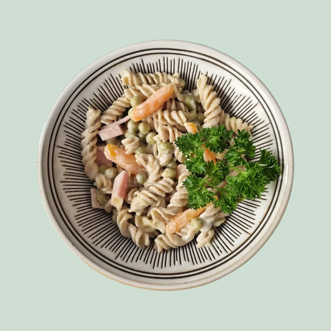 Rezept: Haferkleie-Nudelsalat klassisch